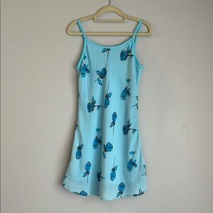 Vintage accomplice cottage core blue dress size small